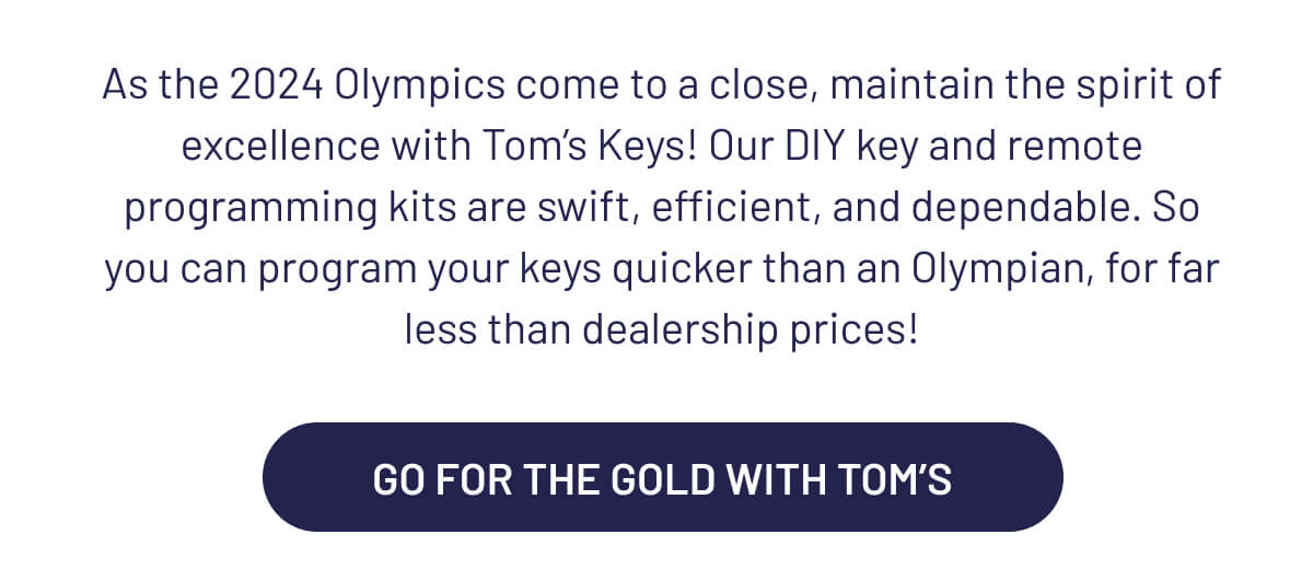 Go For The Gold With Tom's