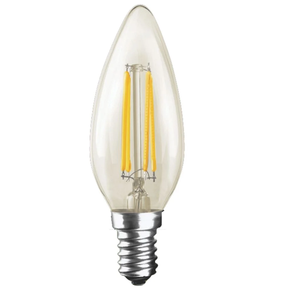  Lâmpada Filamento Led 2W C37 Bivolt 2200K Clear DILUX